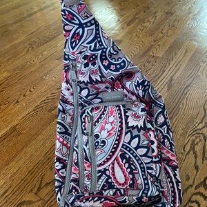 Vera Bradley ReActive Sling Backpack in Gramercy Paisley.